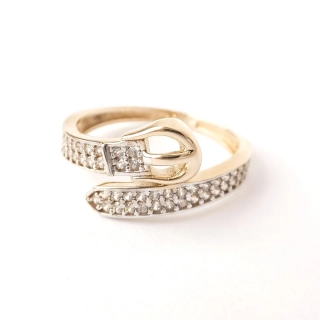 Zlatý prsten, Au 14K 585/1000, váha 2,53 g