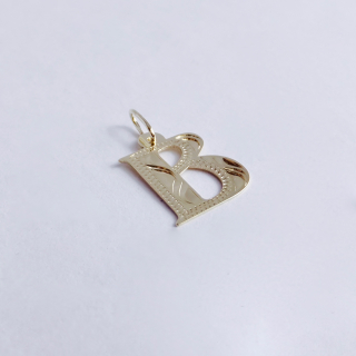 Zlatý přívěšek písmeno B, 14K 585/1000, váha 0,49 g