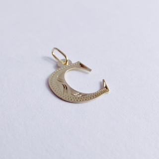 Zlatý přívěšek písmeno C, 14K 585/1000, váha 0,38 g