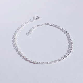 Stříbrný náramek 18,4 cm, Ag 925/1000, váha 1,26 g