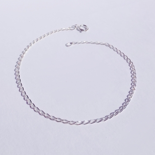Stříbrný náramek 18 cm, 925/1000, váha 0,70 g