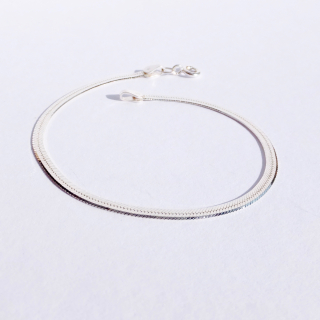Stříbrný náramek 18,1 cm, Ag 925/1000, váha 2,12 g