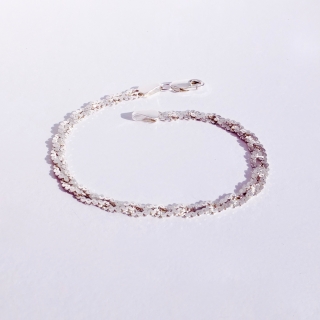 Stříbrný náramek 18,2 cm, 925/1000, váha 3,77 g