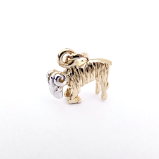 Zlatý přívěsek znamení Beran, 14K 585/1000, váha 1,33 g