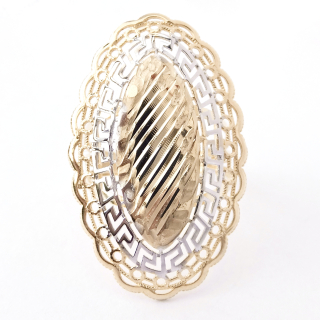 Zlatý výrazný prsten, 14K 585/1000, váha 3,58 g
