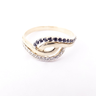 Zlatý prsten, Au 14K 585/1000, váha 2,01 g