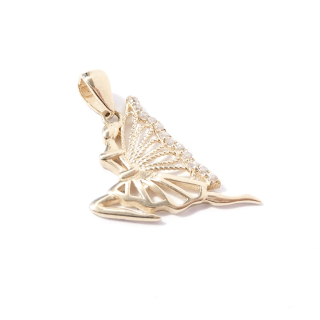 Zlatý přívěsek víla, 14K 585/1000, váha 0,96 g