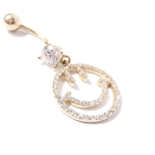 Zlatý piercing, Au 14K 585/1000, váha 2,23 g