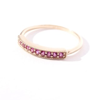 Zlatý prsten, Au 14K 585/1000, váha 1,16 g
