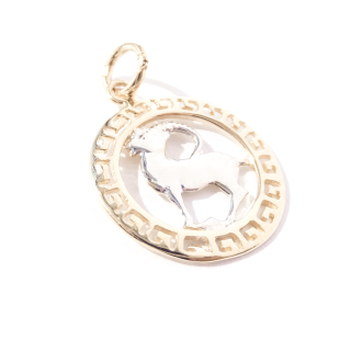 Zlatý přívěsek znamení Kozoroh, Au 14K 585/1000, váha 1,44 g