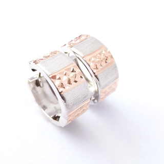 Zlaté náušnice, Au 14K 585/1000, váha 2,13 g