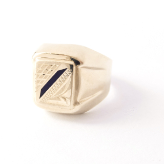 Zlatý prsten, Au 14K 585/1000, váha 3,26 g