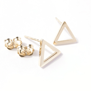 Zlaté náušnice, Au 14K 585/1000, váha 1,42 g