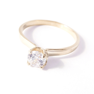 Zlatý prsten, Au 14K 585/1000, váha 2,24 g