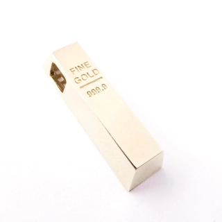 Zlatý přívěsek cihlička, Au 14K 585/1000, váha 1,73 g
