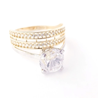 Zlatý prsten, Au 14K 585/1000, váha 3,83 g
